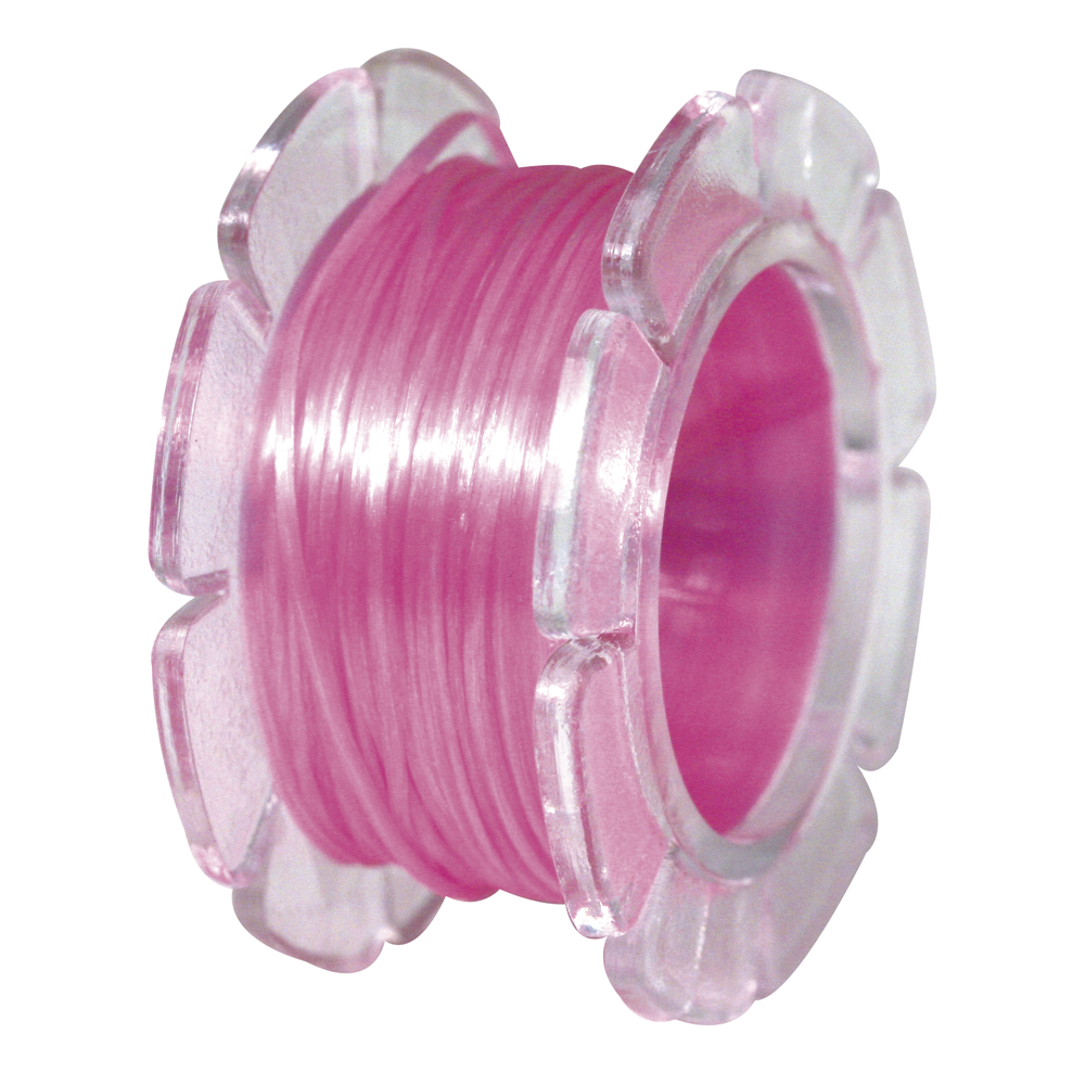 Rosa - Stretchtråd, 0,8mm, 5m, Rayher