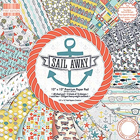 Sail Away, 12"x12", 48ark, First Edition Paper,  Trimcraft