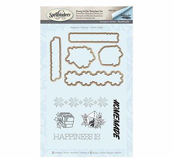 Happiness, Stämplar och Dies, 5st av varje, Spellbinders