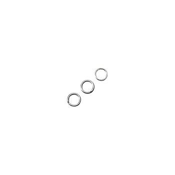 Platinum, Split ring, 10st, ø 7mm, Rayher