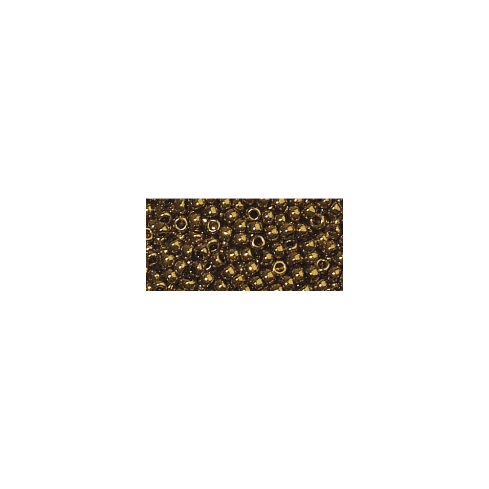 Koppar - Guld (metallic), ø2,2mm, 4g, Rocailles - Premium, MIYUKI, Rayher - 2
