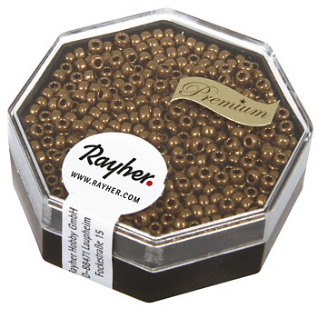 Koppar - Guld (metallic), ø2,2mm, 4g, Rocailles - Premium, MIYUKI, Rayher