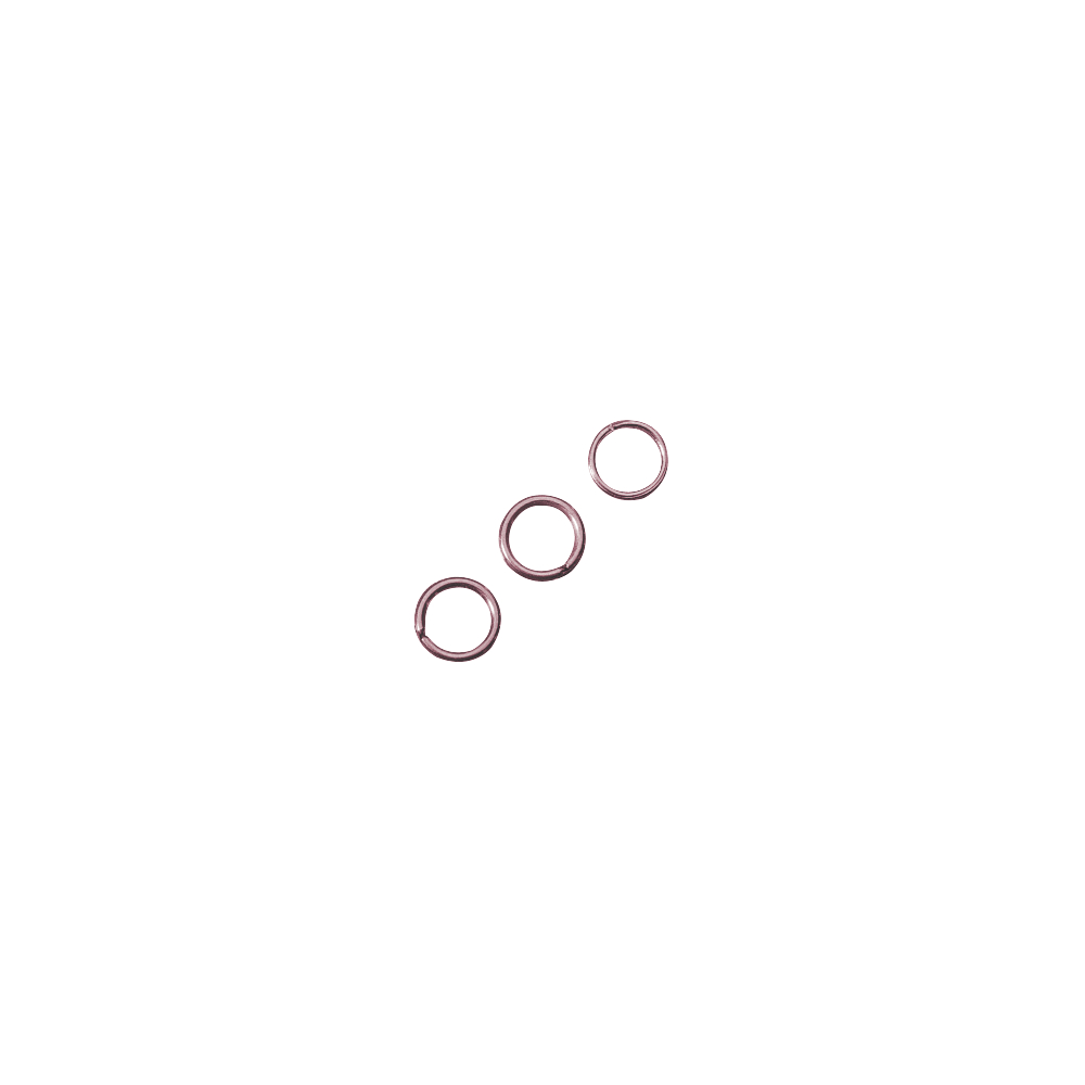 Rosé guld, Split ring, 10st, ø 7mm, Rayher