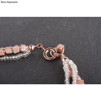 Rosé guld, Split ring, 10st, ø 7mm, Rayher