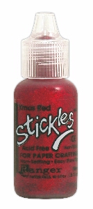 Christmas red, Stickles Glitter Glue, Ranger Ink