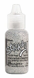 Silver, Stickles Glitter Glue, Ranger Ink