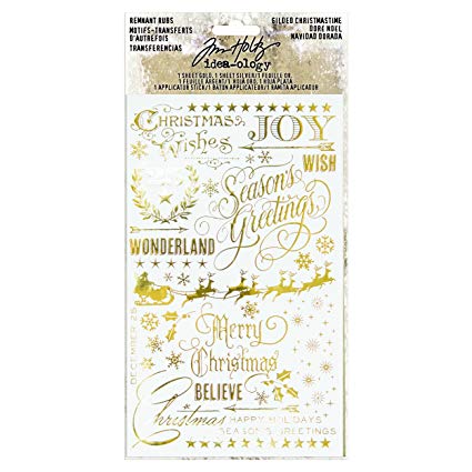 Christmastime - Rub ons, Tim Holtz
