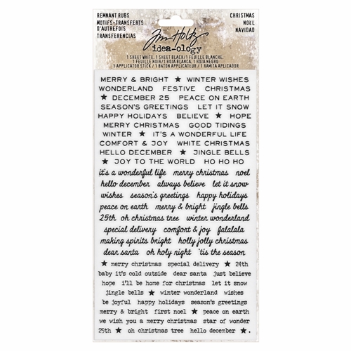 Christmas - Rub ons, Tim Holtz,