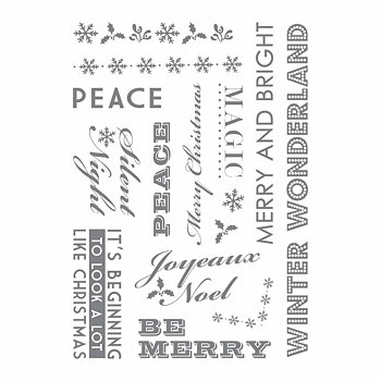 Winter wonderland, Clear stamps, Ultimate Crafts, 