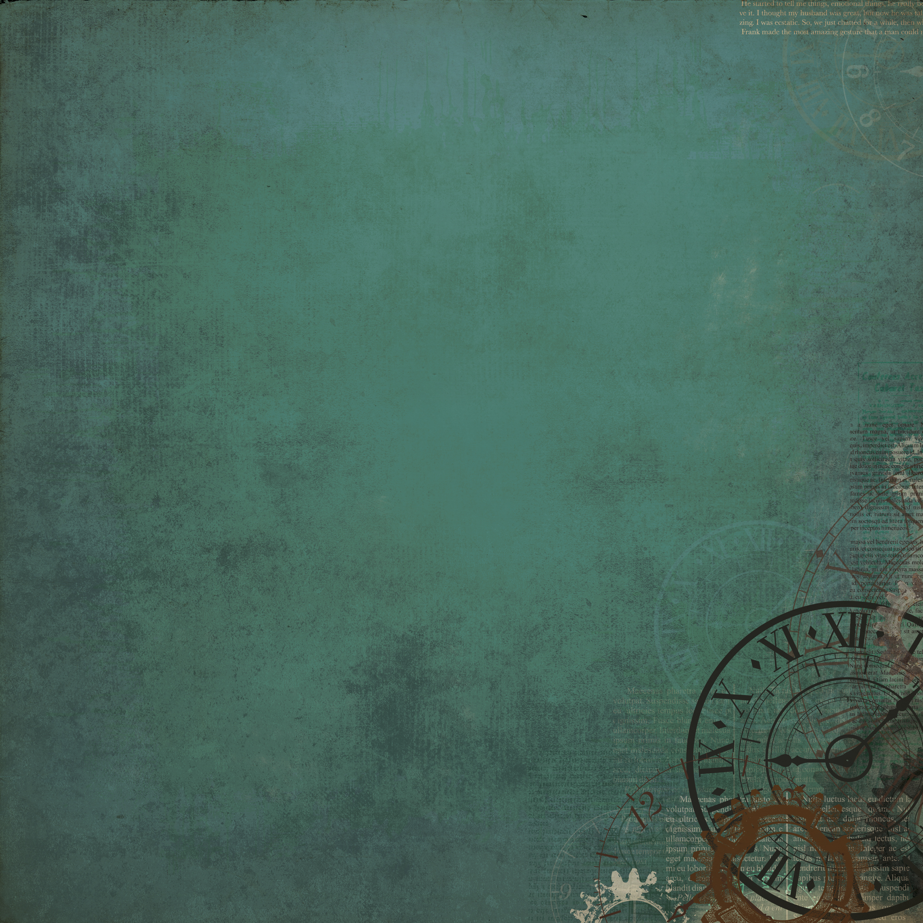 Gears - Time Machine Collection, 12x12", dubbelsidigt, Kaisercraft Papers