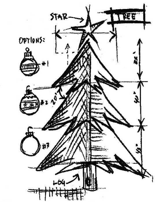 Tree Sketch, Tim Holtz Stamps, Stampers Anonymous