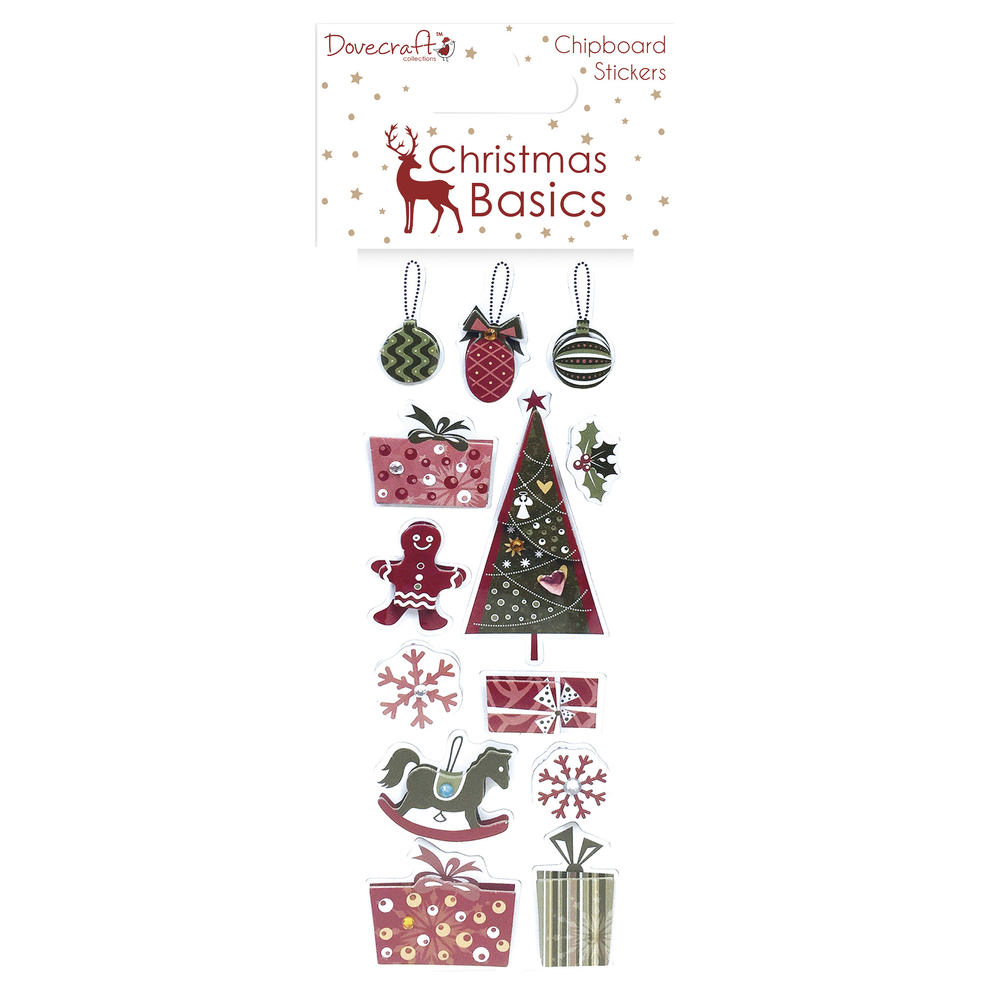 Christmas Basic - Chipboard, Dovecraft, 