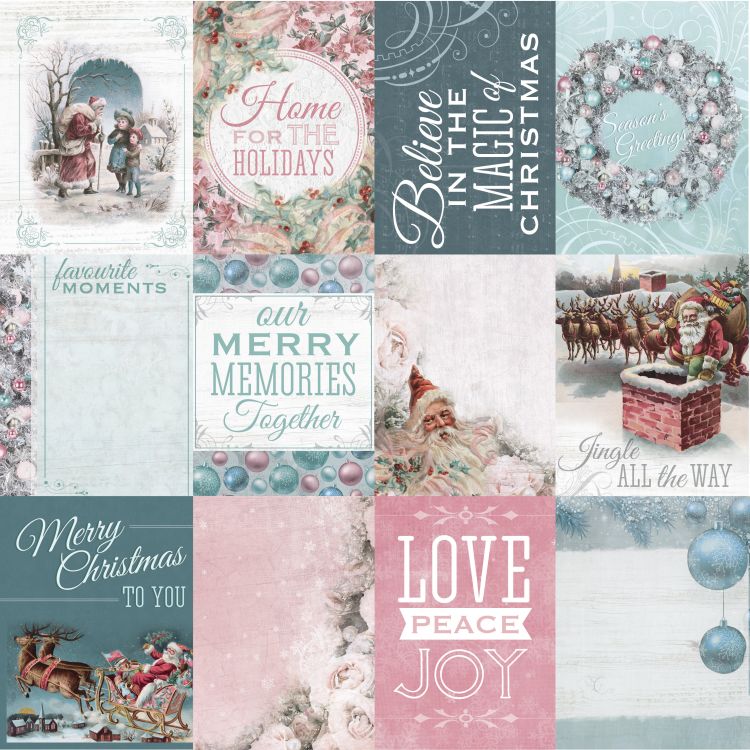 Good Wishes - Silver Bells Collection, 12x12", dubbelsidigt, Kaisercraft Papers