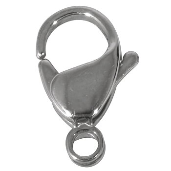 Platinum - rostfrittstål, Lås, 12mm, 1st, Rayher