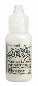 Diamond, Stickles Glitter Glue, Ranger Ink