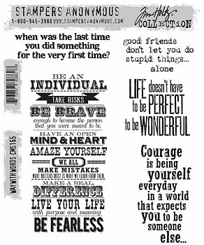 Way With Words, 4st,  Tim Holtz Stamps, Stampers Anonymous, 