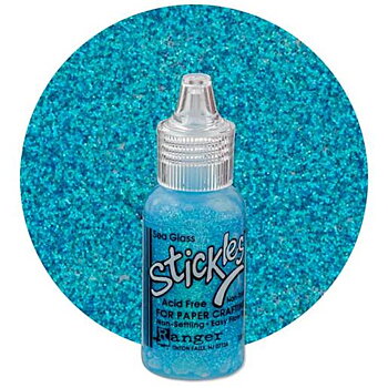 Sea Glass, Stickles Glitter Glue, Ranger Ink