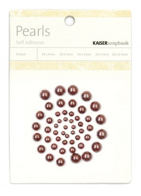 Chocolate, Pearls, Kaisercraft