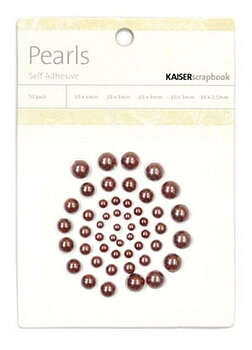 Chocolate, Pearls, Kaisercraft