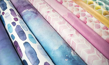 Watercolours, 12x12" block, Essential Craft Papers,  Craft Consortium 