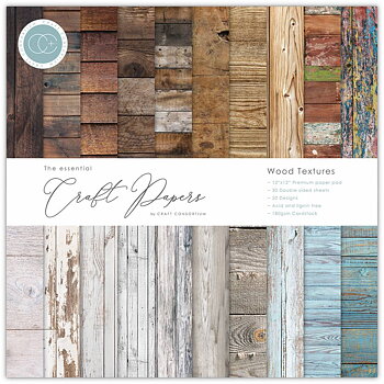 Wood Textures,12x12" block, Essential Craft Papers,  Craft Consortium 