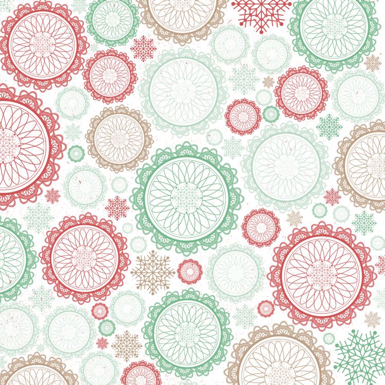 Gleeful - Holly Jolly Collection, 12x12", dubbelsidigt, Kaisercraft Papers