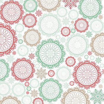 Gleeful - Holly Jolly Collection, 12x12", dubbelsidigt, Kaisercraft Papers