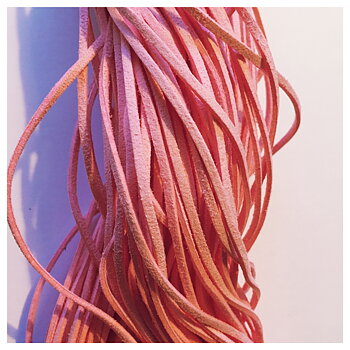 Rosa - platt, läderimitation, 2,5mm, 