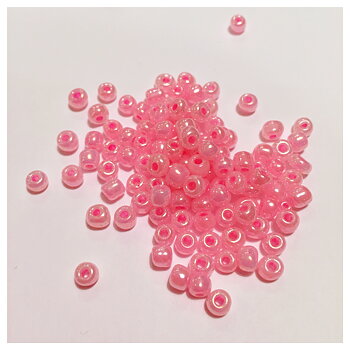 Rosa - Ljus, rocaillepärlor, 4mm, ca 300st/22g