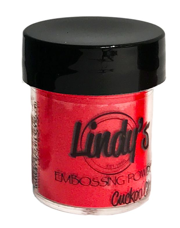 Cuckoo Clock Cardinal, Embossing Powder, Lindy's Stamp Gang