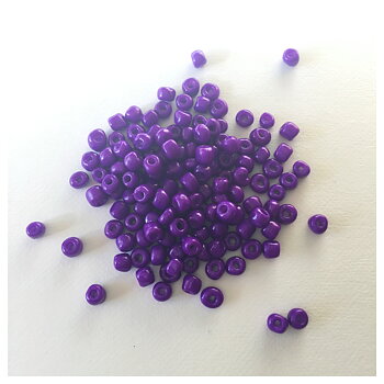 Lila, rocaillepärlor, 4mm, ca 300st/22g