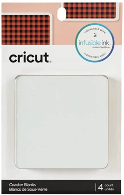 Coasters/Underlägg, Blank-fyrkantig, 4 st, Cricut