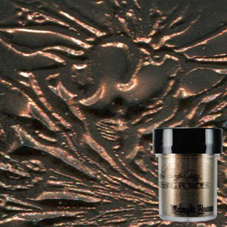 Midnight Bronze, Embossing Powder, Lindy's Stamp Gang