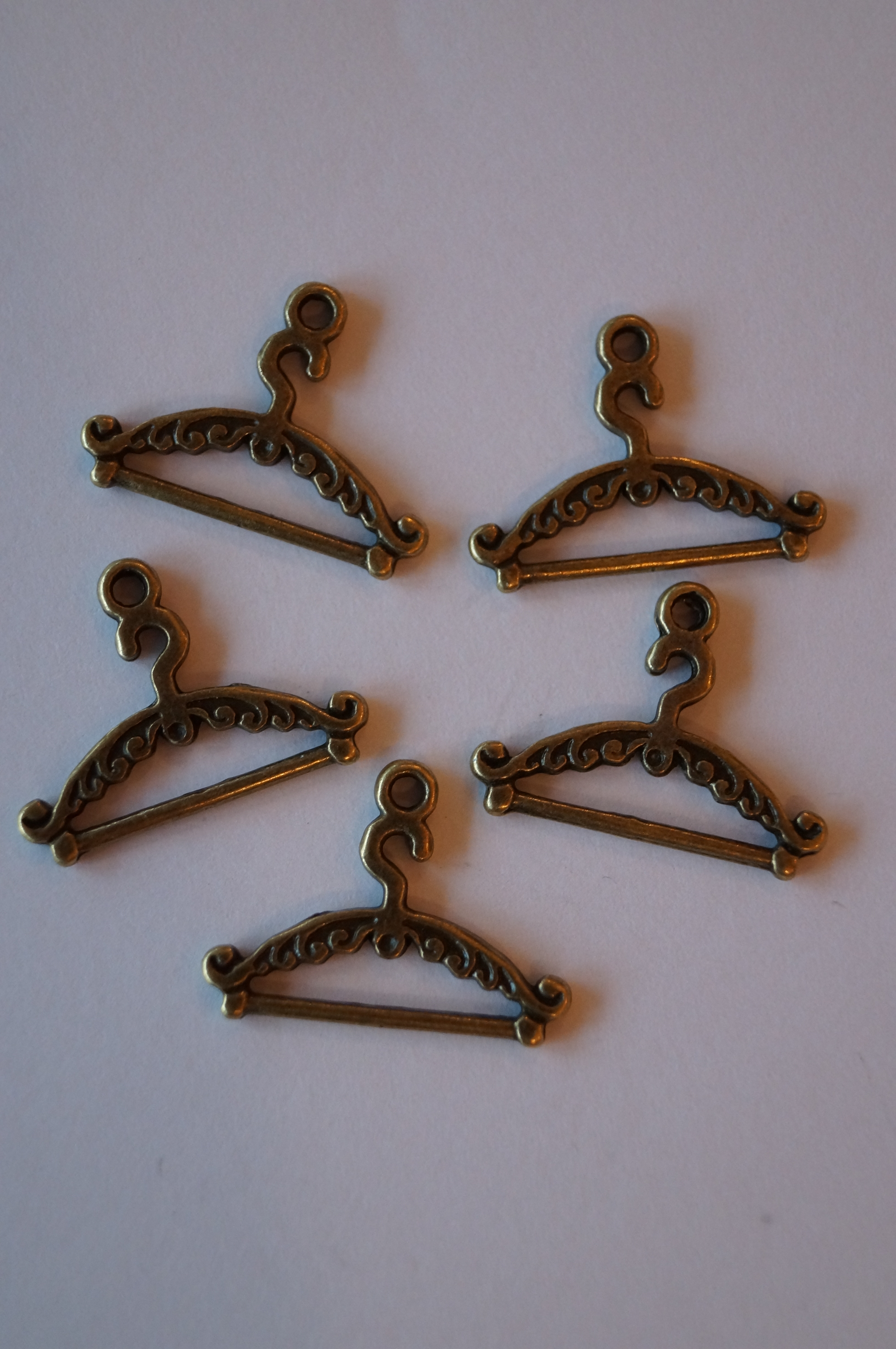 Klädhängare, Brons, 5st,