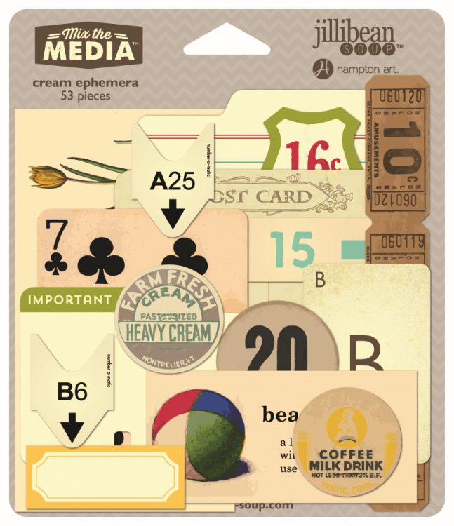 Ephemera - Cream, Mix The Media, Hampton Art, 