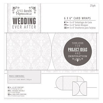 Kortomslag 25st, 6x6", Docrafts,