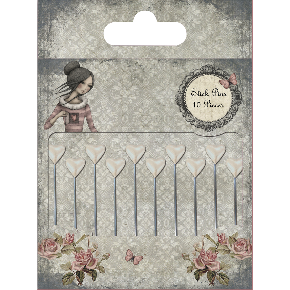 Stick Pins, 10st, Santoro Mirabelle 2, Santoro London