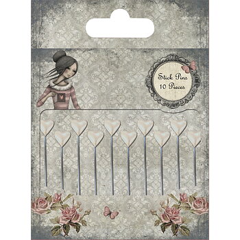 Stick Pins, 10st, Santoro Mirabelle 2, Santoro London