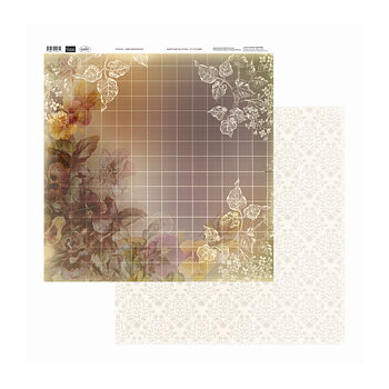 Pansy Watercolour - Hearts Ease Collection, 12"x12", dubbelsidigt, Couture Creations