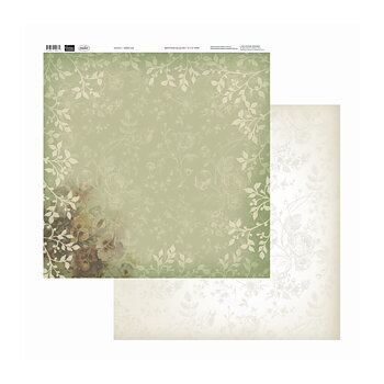 Green Lace - Hearts Ease Collection, 12"x12", dubbelsidigt, Couture Creations