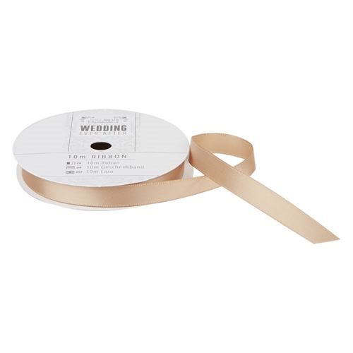 Antikguld, satinband, 9mm 10m, Docrafts,