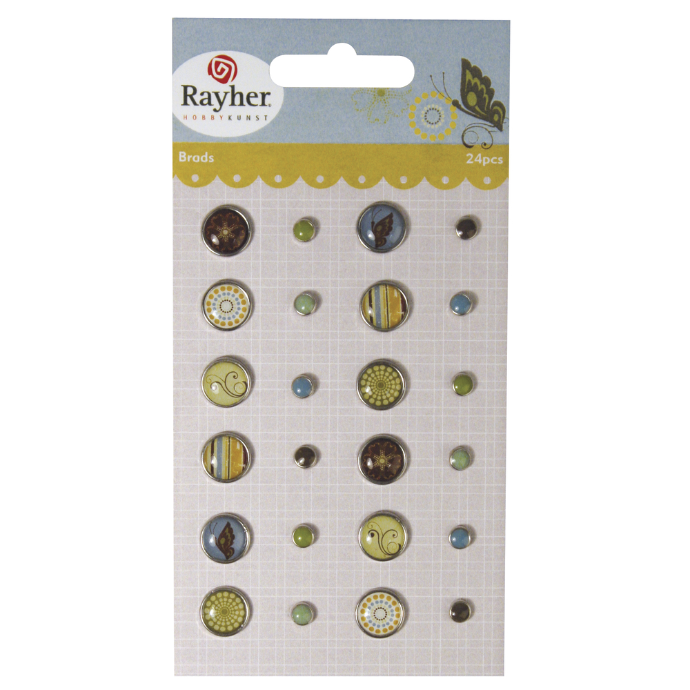 Fjärilar - Brads, 24st, 2 olika storlekar, Rayher, 
