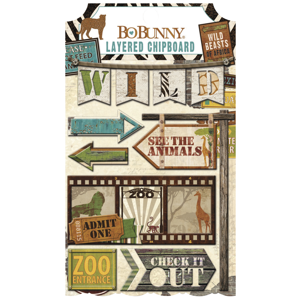 Safari - Chipboard, BoBunny, 