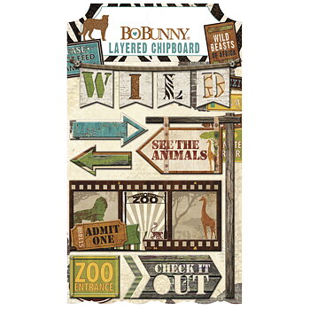 Safari - Chipboard, BoBunny, 