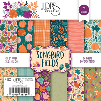 Songbird Fields, 24ark, 6"x6" Paper Pack, LDRS Creative