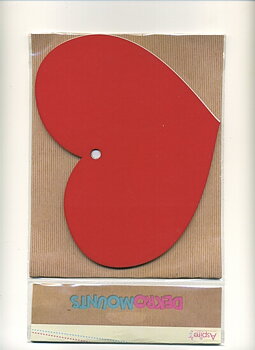 Fat Heart Tags - chipboard 3 st, Aspire Crafts, 