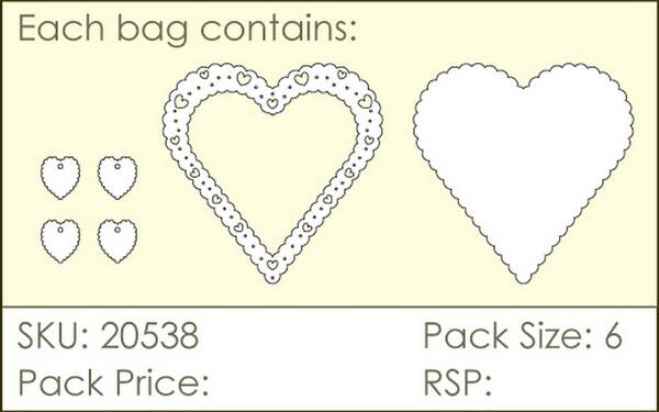 Small Heart Frames - chipboard, Aspire Craft - 2