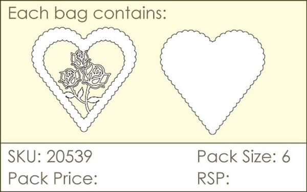 Small Rose Frames - chipboard, Aspire Craft - 2