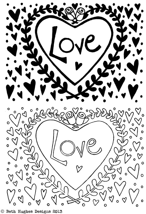 Love Love Hearts, Clearstamps, Crafty Ipressions