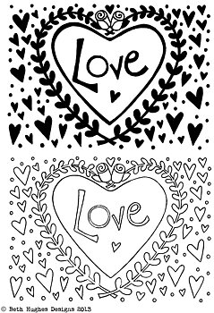 Love Love Hearts, Clearstamps, Crafty Ipressions
